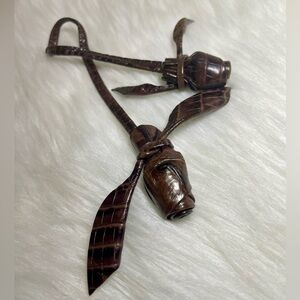 Brahmin Rare Vintage Dark Brown Roses
Tassel Charm